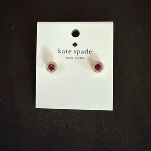 Kate Spade Pink Crystal Stud Earrings